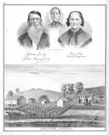 John Baughman, Elizabeth, Sarah, Muskingum County 1875